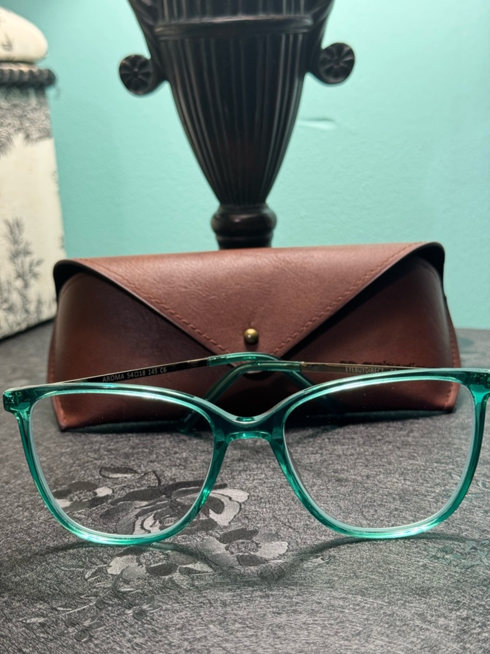 Aroma Cat Eye Emerald Green Eyeglass Frames